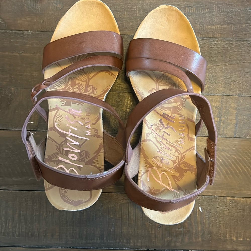 Blowfish Malibu Brown Wedges